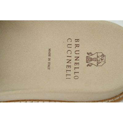 Brunello Cucinelli Suede Slide Sandals Black 02