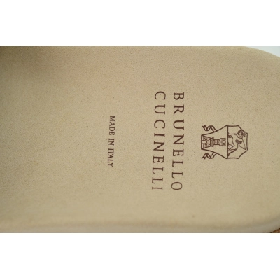 Brunello Cucinelli Suede Slide Sandals Brown 02