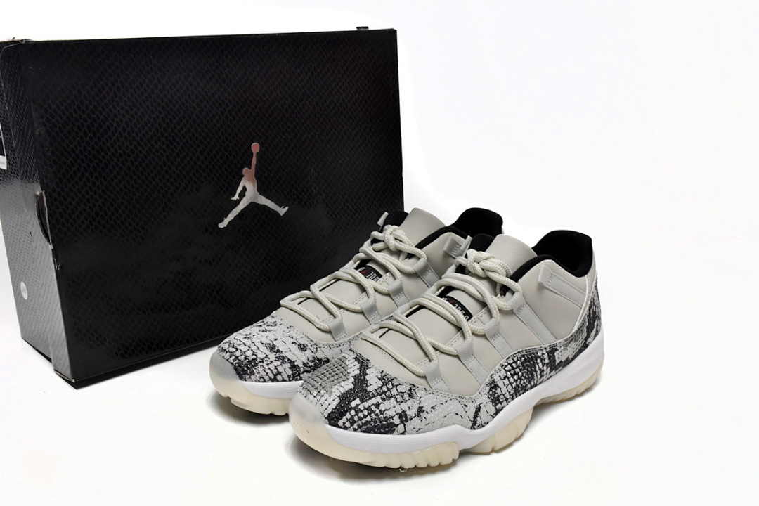  Air Jordan 11 Retro Low Light Bone Snakeskin CD6846-002