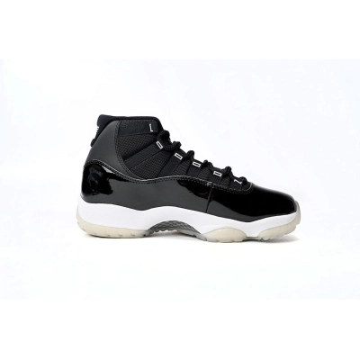  Air Jordan 11 25.º aniversario, negro y plateado con ojales, CT8012-011 02