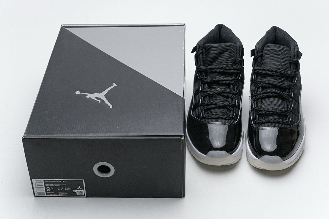  Air Jordan 11 25th Anniversary Black Silver Eyelets CT8012-011