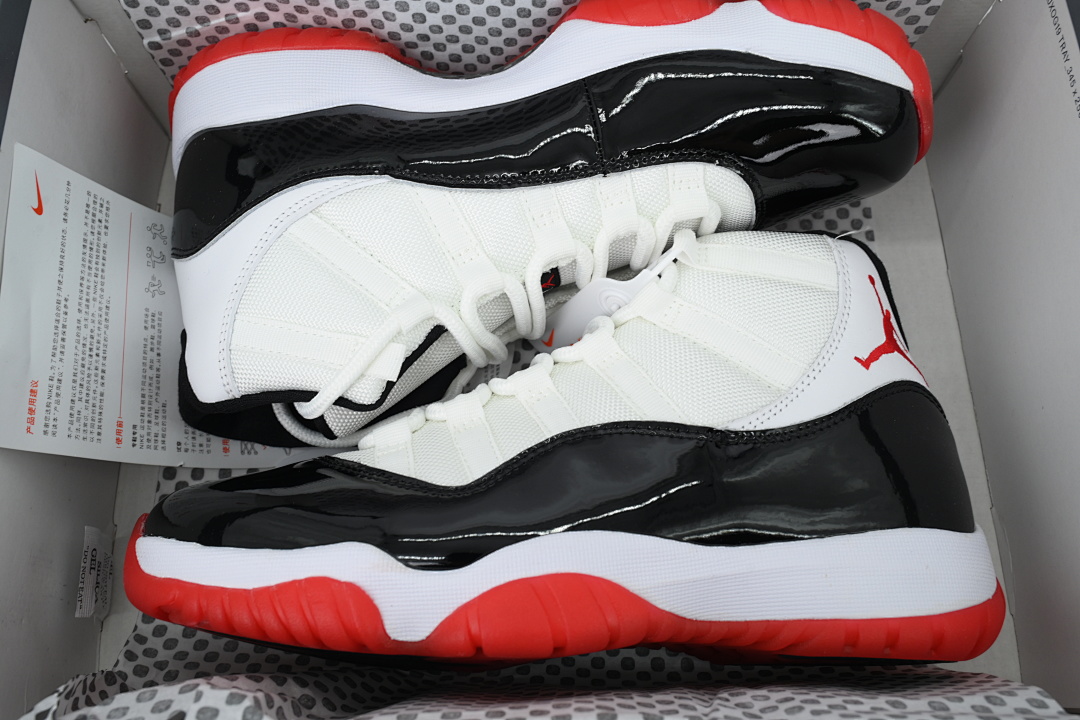  Air Jordan 11 Retrowhite Black Red CT8012-106