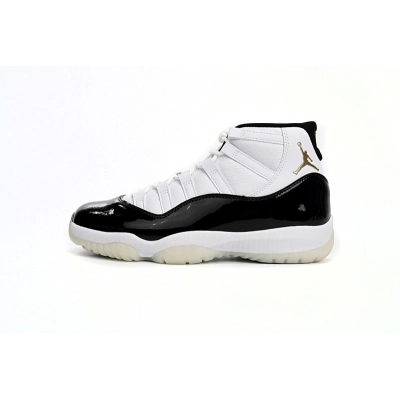 Zapatillas Air Jordan 11 DMP en negro, blanco y dorado, estilo retro, CT8012-170 01