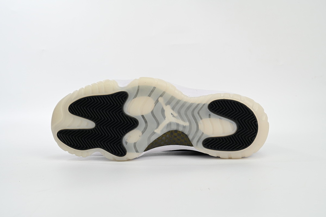 Zapatillas Air Jordan 11 DMP en negro, blanco y dorado, estilo retro, CT8012-170