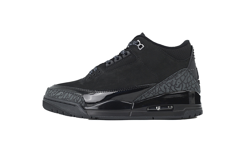 Air Jordan 3 Retro Black Cat Triple Black Basketball Shoes Sneakers CT8532-001 