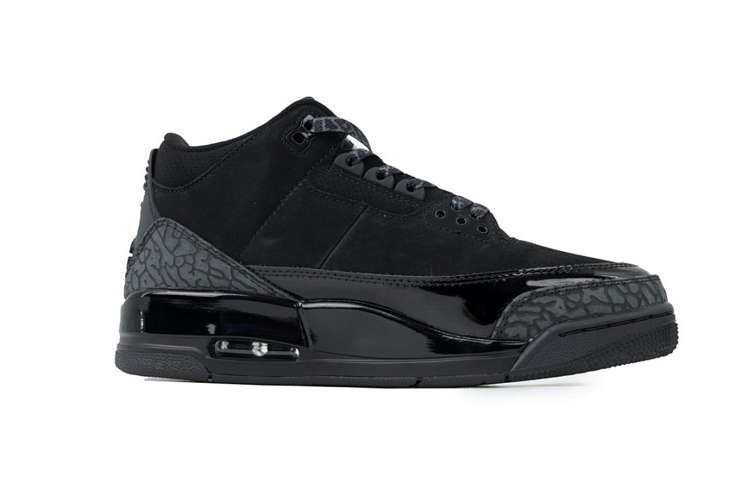 Air Jordan 3 Retro Black Cat Triple Black Basketball Shoes Sneakers CT8532-001 