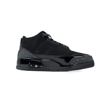 Air Jordan 3 Retro Black Cat Triple Black Basketball Shoes Sneakers CT8532-001  02