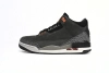 Air Jordan 3 Retro Black Cement Orange Accent Sneakers CT8532-080  
