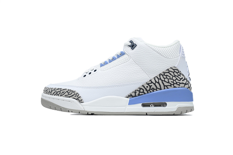 Nike Air Jordan 3 Retro UNC White University Blue Men's Basketball Shoes Retro Sneakers CT8532-104 