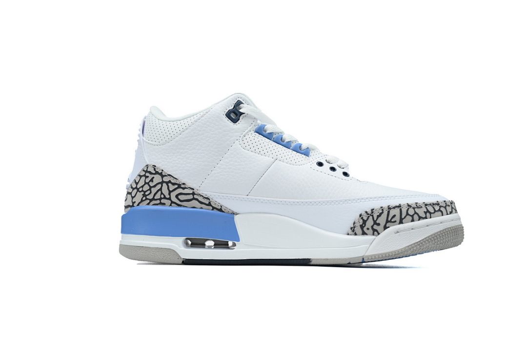 Nike Air Jordan 3 Retro UNC White University Blue Men's Basketball Shoes Retro Sneakers CT8532-104 