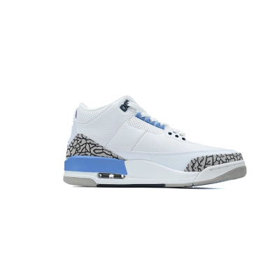 Nike Air Jordan 3 Retro UNC White University Blue Men's Basketball Shoes Retro Sneakers CT8532-104  02