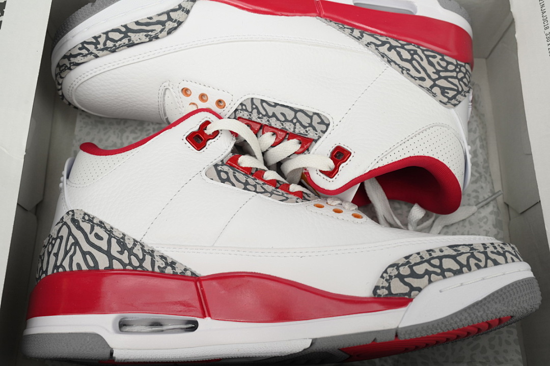 Nike Air Jordan 3 Retro Fire Red White Red Cement Men's Basketball Shoes Sneakers CT8532-126 