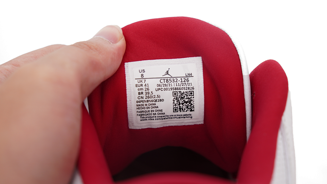  Air Jordan 3 Retro Cardinal Red CT8532-126