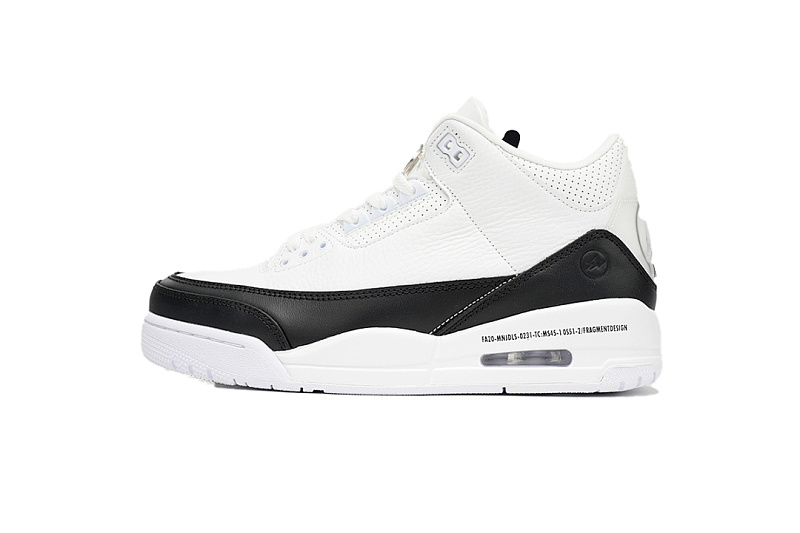  Fragment Air Jordan 3 Blanc Noir DA3595-100