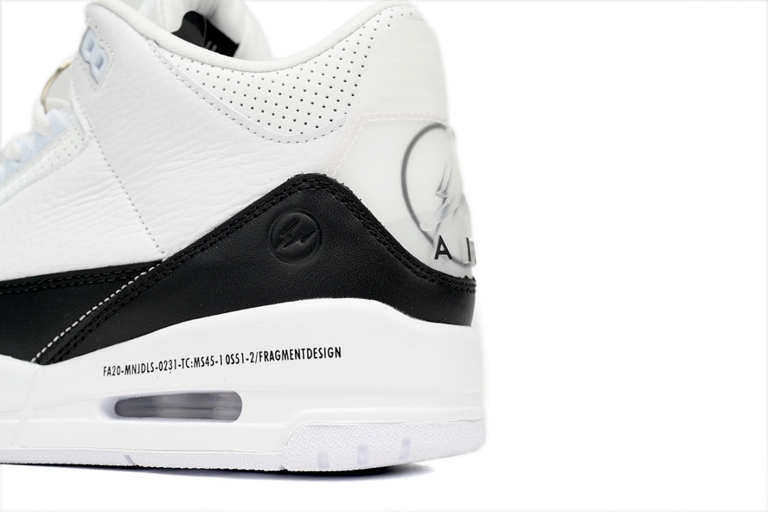  Fragment Air Jordan 3 Blanc Noir DA3595-100