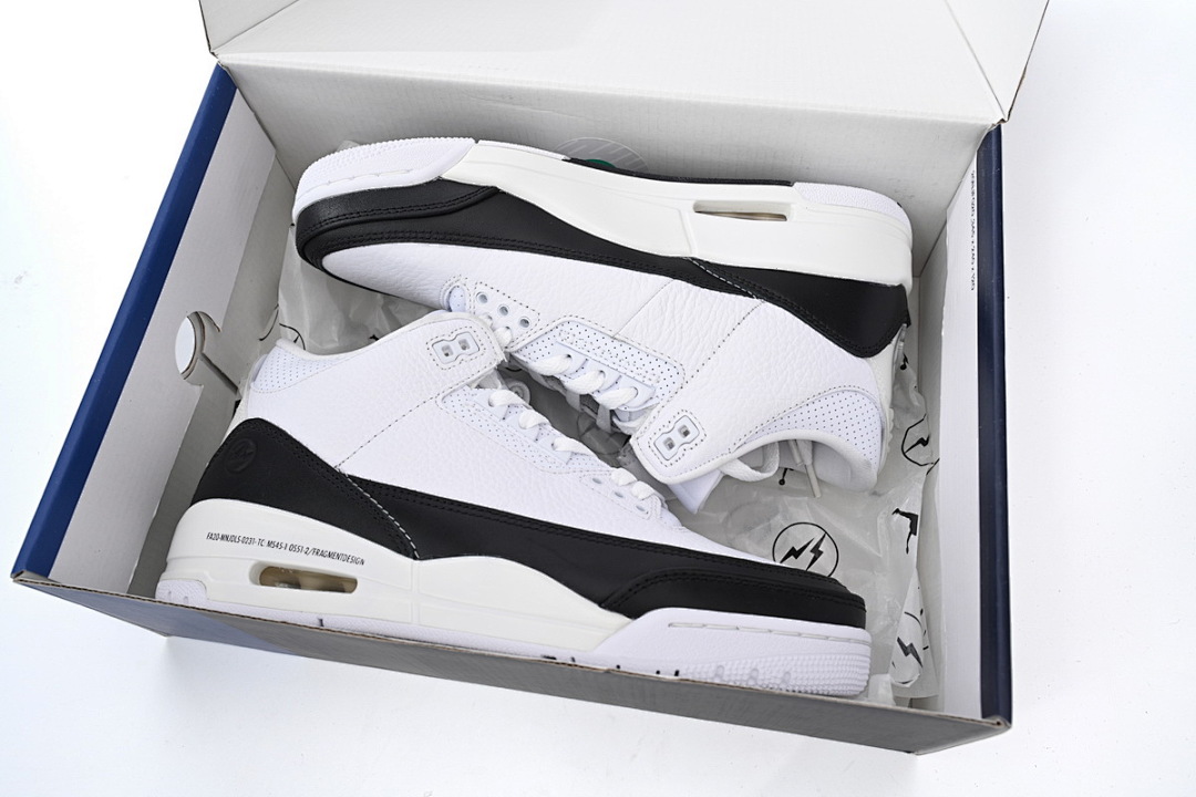 Fragment Design x Air Jordan 3 Black White DA3595-100
