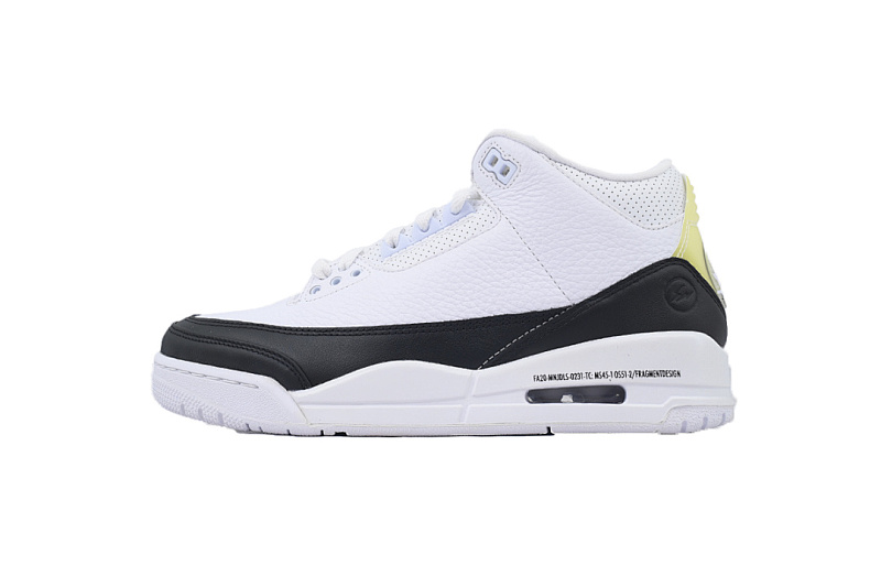  Fragment Design  Air Jordan 3 Negro y Blanco DA3595-100