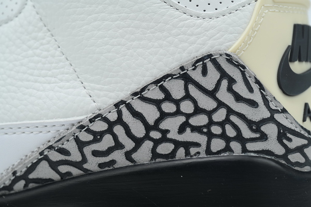 Air Jordan 3 Retro Basketball Shoes White Black Cement Grey Sneakers DN3707-100 