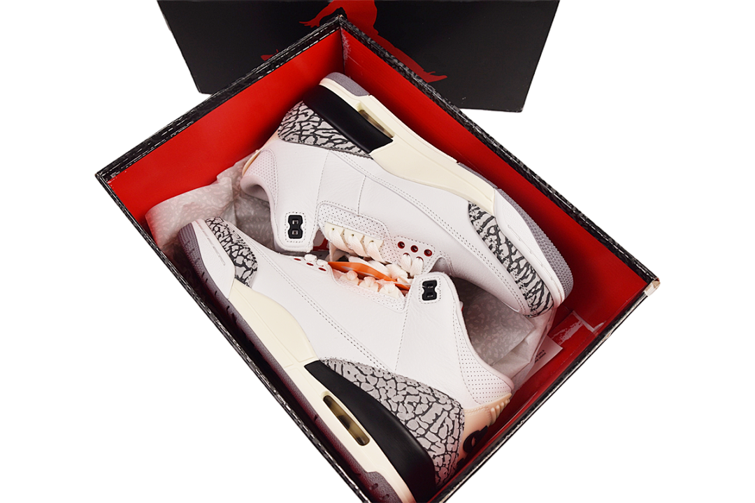 Air Jordan 3 OG White Grey Black Retro Basketball Shoes DN3707-100 