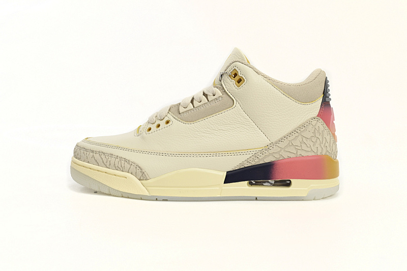 FN0344-901 J Balvin x Air Jordan 3 White Blue Red
