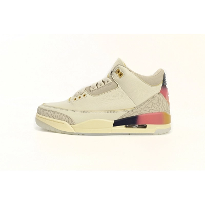 FN0344-901 J Balvin x Air Jordan 3 White Blue Red 01