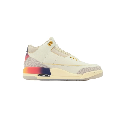  J Balvin  Air Jordan 3 Blanc, Bleu, Rouge FN0344-901 02