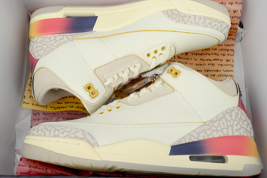  J Balvin  Air Jordan 3 Blanco, Azul y Rojo FN0344-901