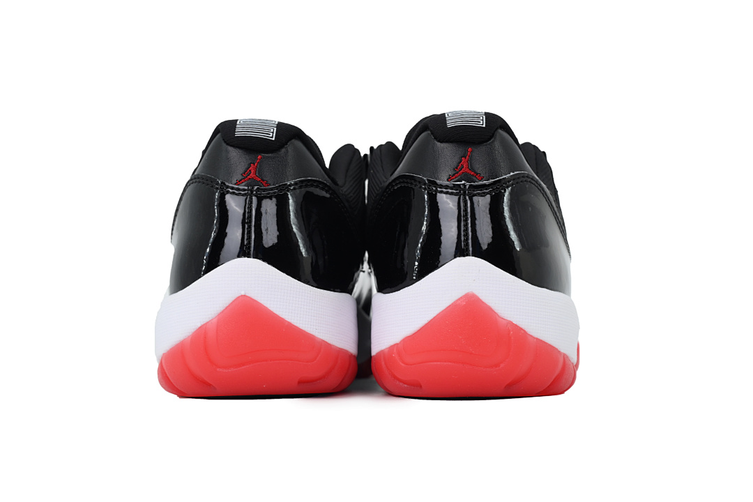Air Jordan 11 WMNS Black Red Patent Leather Low Shoes FV5104-006 