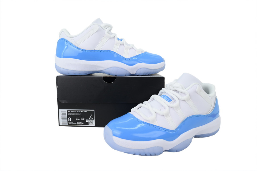 Air Jordan 11 Retro Low University Blue Basketball Shoes FV5104-100 