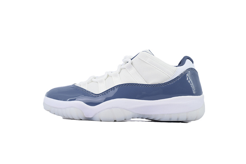 Air Jordan 11 Retro Low Navy White Ice Blue Sneakers FV5104-104
