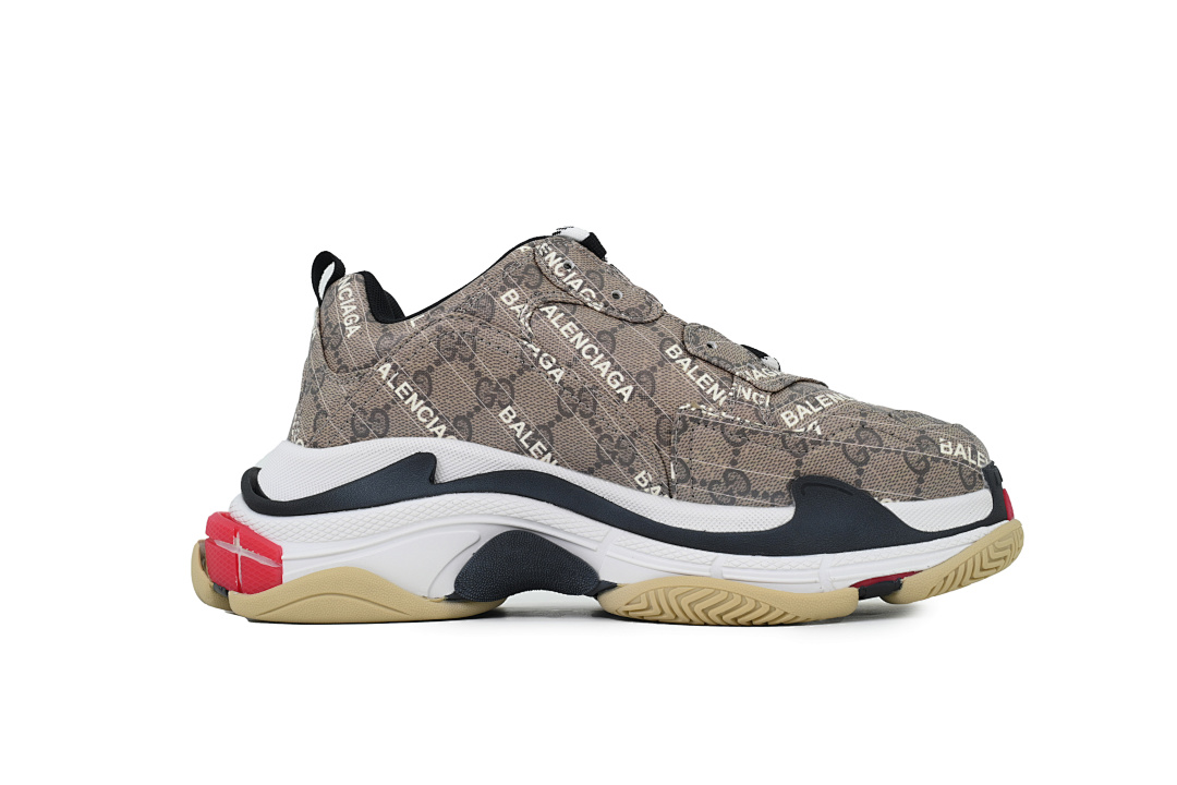 Gucci Balenciaga Triple S Black Red