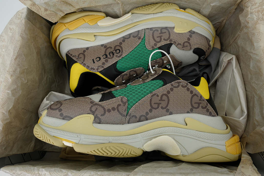 Gucci Balenciaga Triple S Grey Green