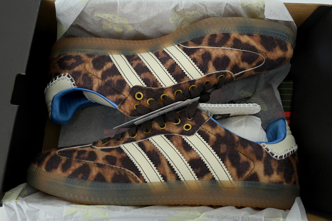 Adidas WB Pony Leo Samba Brown Leopard Cream Blue IE0578