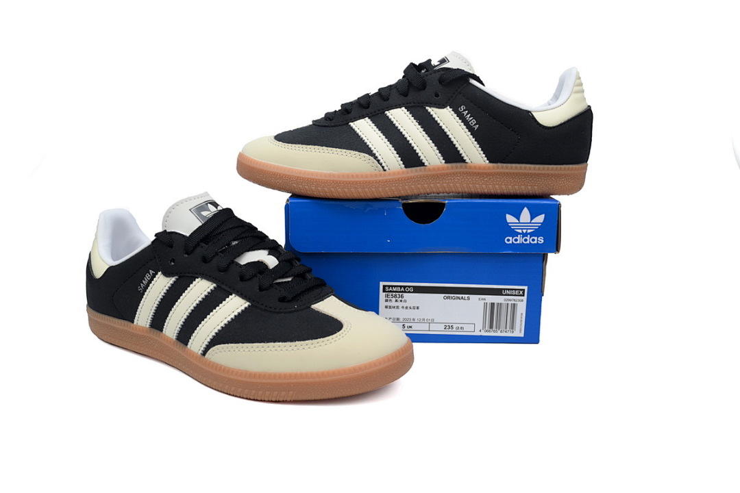 Adidas Samba OG Black Cream White Sneaker  IE5836