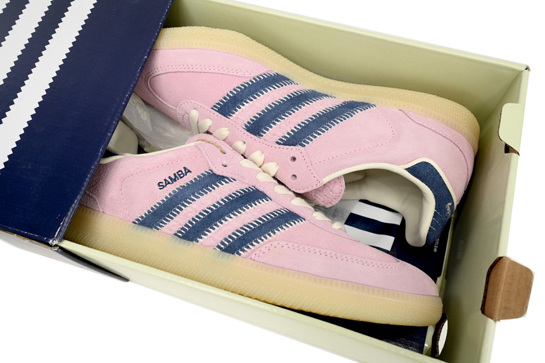 Adidas Samba OG Pink Blue Cream White IG4198