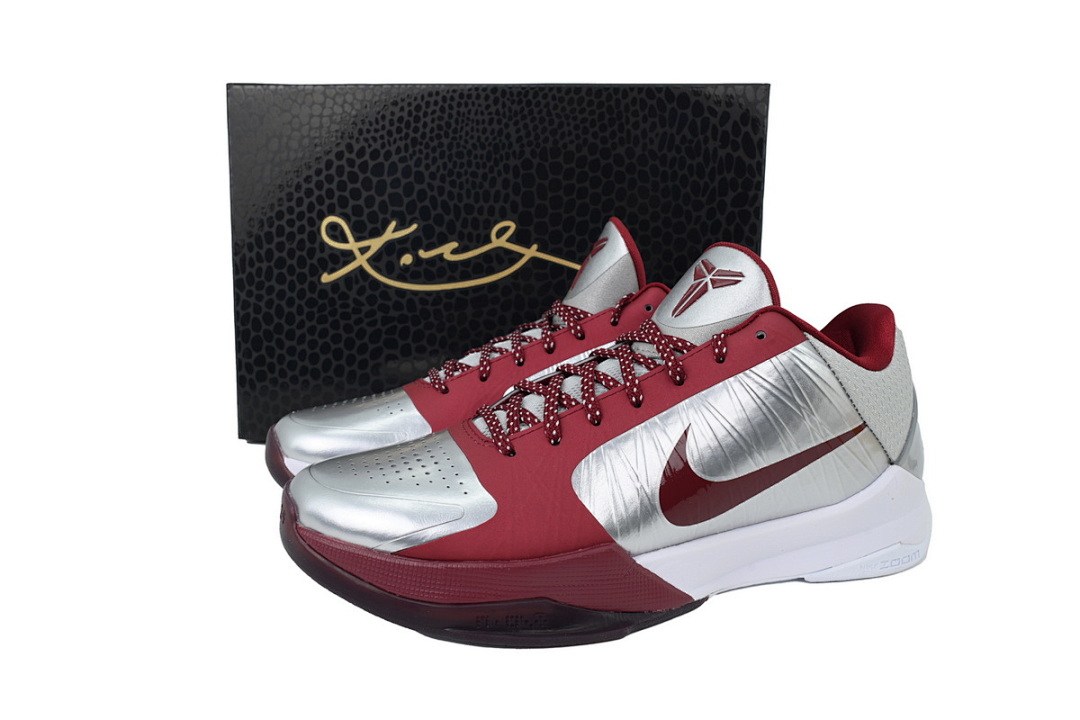 IM0557-001 Caitlin Clark x Zoom Kobe 5 Protro Gray Red