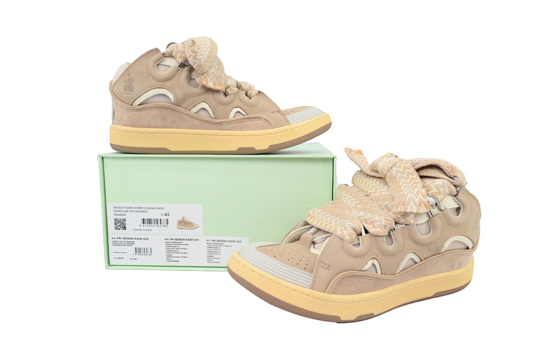 LANVIN White Brown