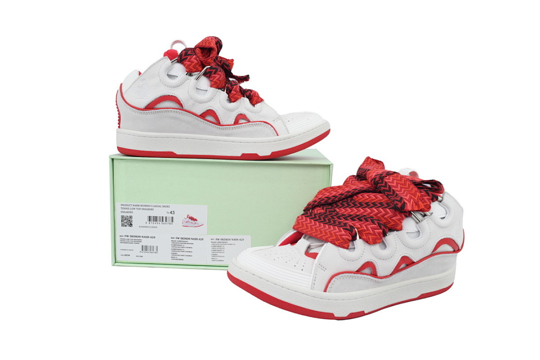LANVIN White Red