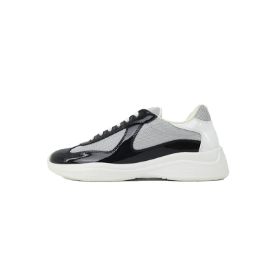 Baskets Prada noires et grises 01