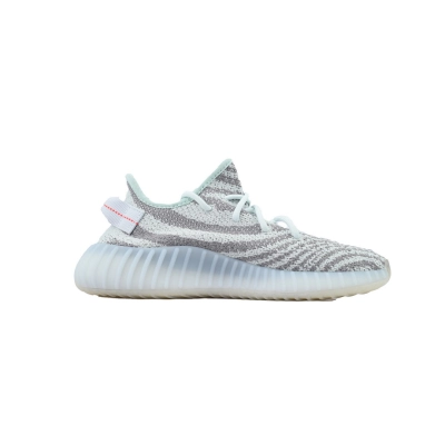 Adidas Yeezy Boost 350 V2 SPLY-350 Red Stripe Grey Sneakers B37571  02