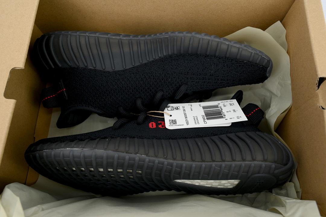Adidas Yeezy Boost 350 V2 Black Red Running Shoes CP9652 