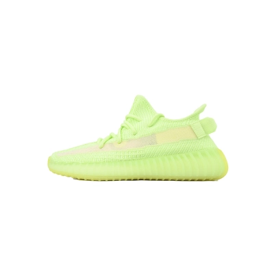 Adidas Yeezy Boost 350 V2 Neon Green Glow Stripe Sneakers EG5293  01