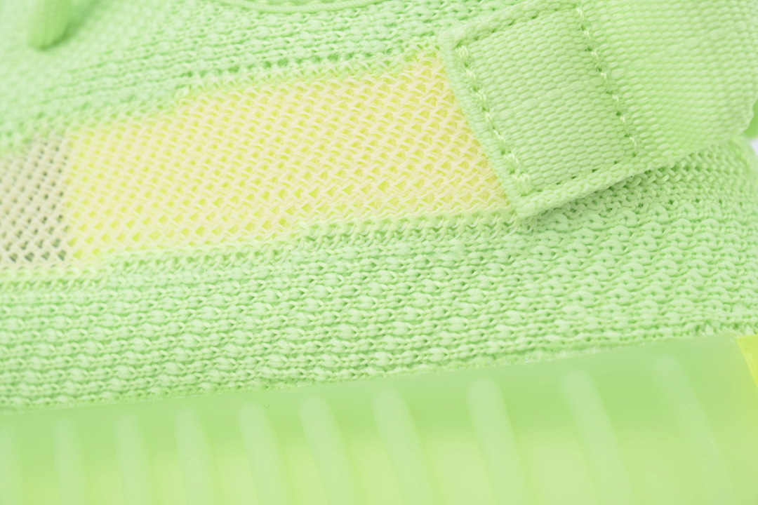 Adidas Yeezy Boost 350 V2 Neon Green Glow Stripe Sneakers EG5293 