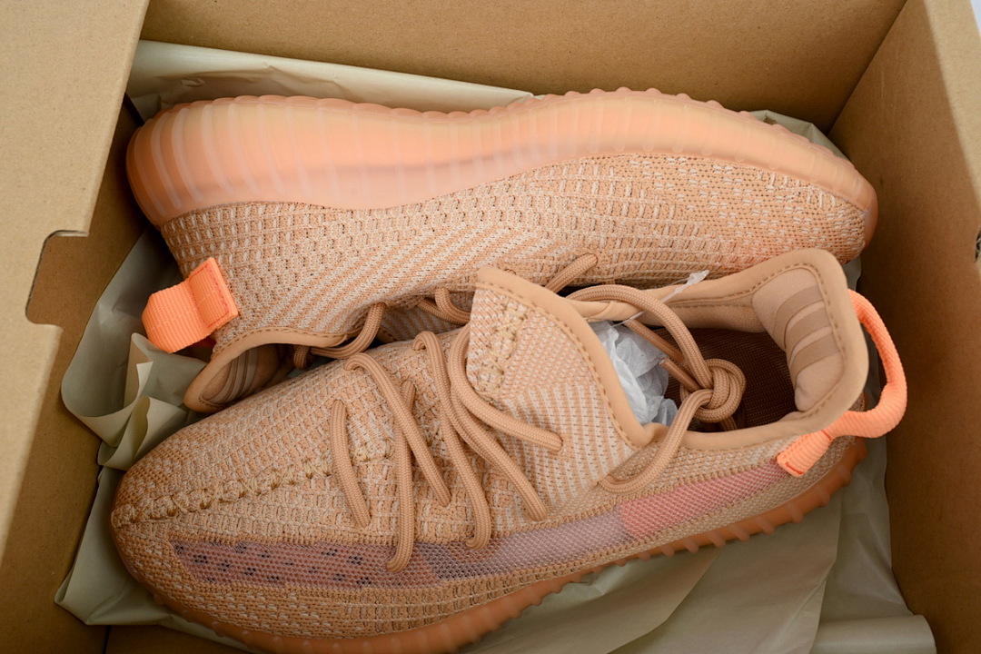 Adidas Yeezy Boost 350 V2 Peach Coral Salmon Sneakers EG7490 
