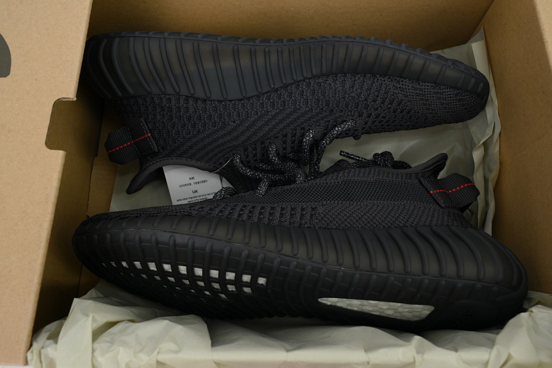 Adidas Yeezy Boost 350 V2 Black Static Non Reflective Lifestyle Sneakers FU9006  