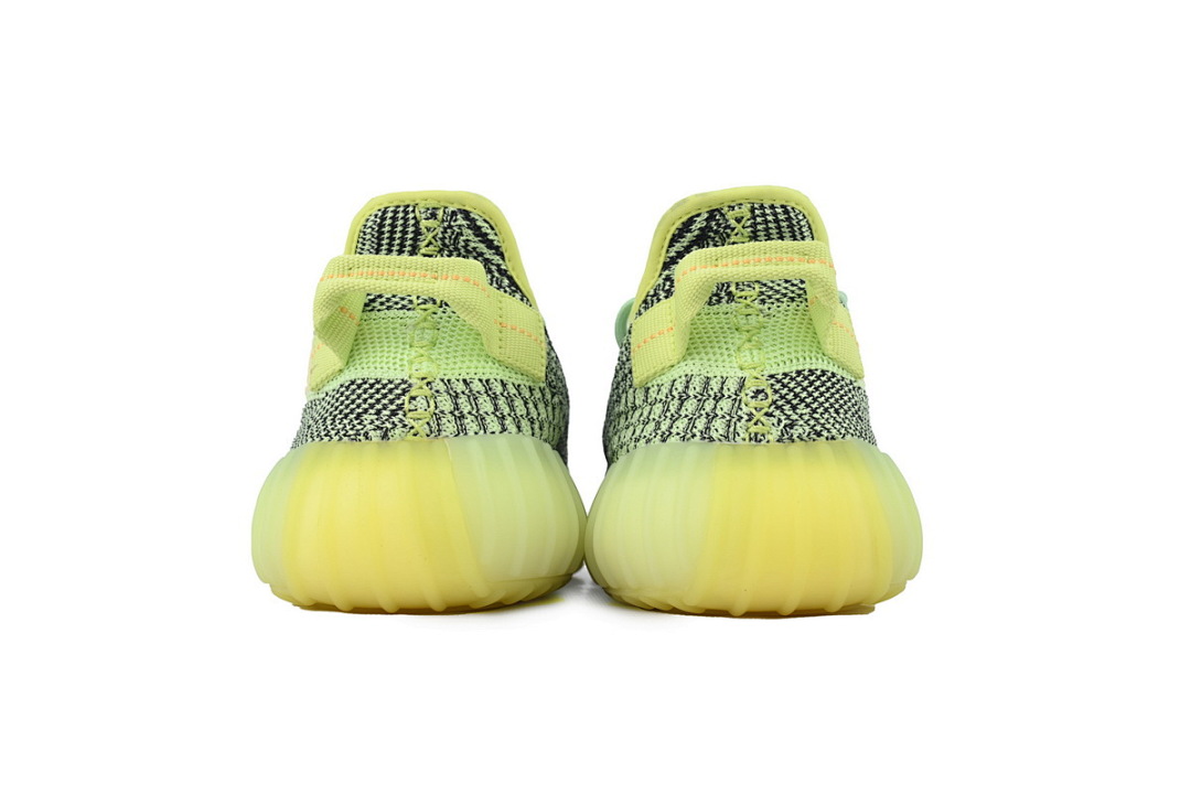 Adidas Yeezy Boost 350 V2 Neon Green Black Reflective Boost Sneakers FX4130 