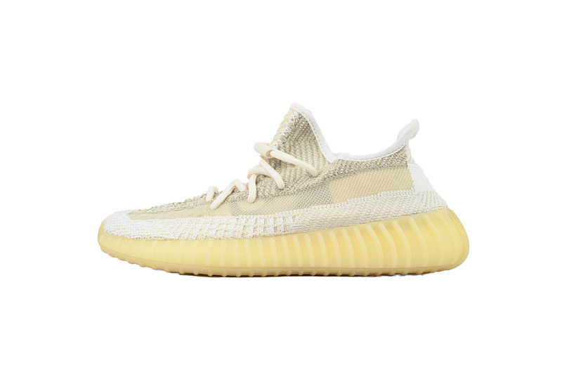 Adidas Yeezy Boost 350 V2 Citrin Non-Reflective Cream Yellow Knit Sneakers FZ5246 
