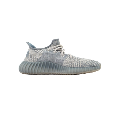 Yeezy Boost 350 V2 Blue Grey Orange Knit Running Shoes Unisex FZ5421  02