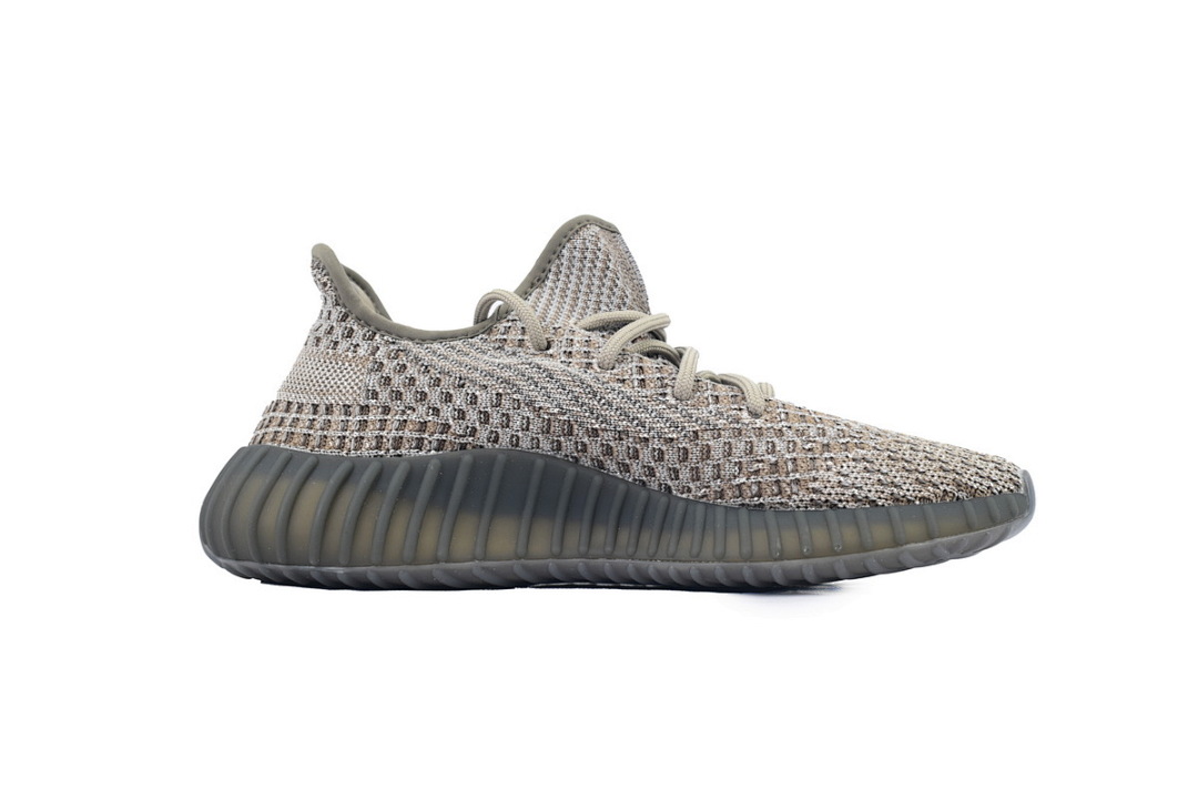 Yeezy Boost 350 V2 Grey Orange Stripe Running Shoes Unisex GW0089 