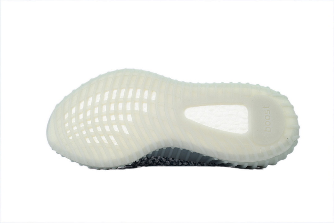Adidas Yeezy Boost 350 V2 Grey Yellow Stripe Knit Sneakers Unisex Casual Running Shoes GY7657  